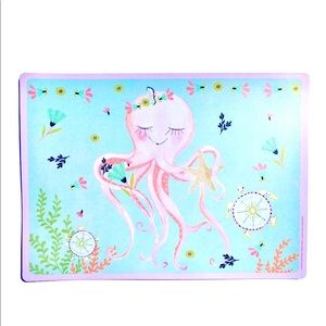 Miss Octopus Foam Backed Vinyl Placemats, Set of 4